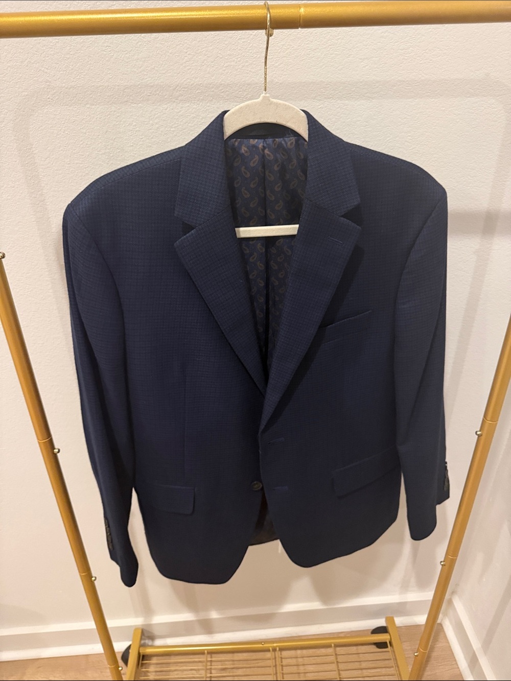 Lauren Ralph Lauren Navy Textured Men's Blazer